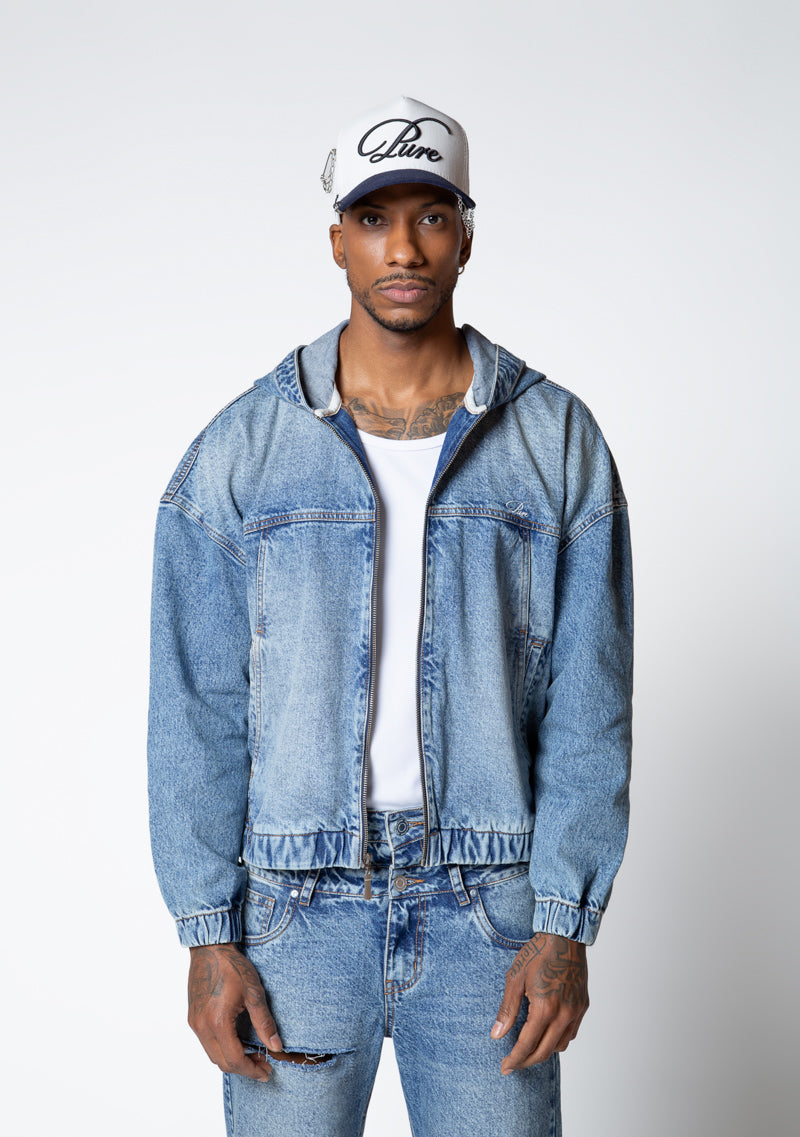 Dopamine Light-wash jacket