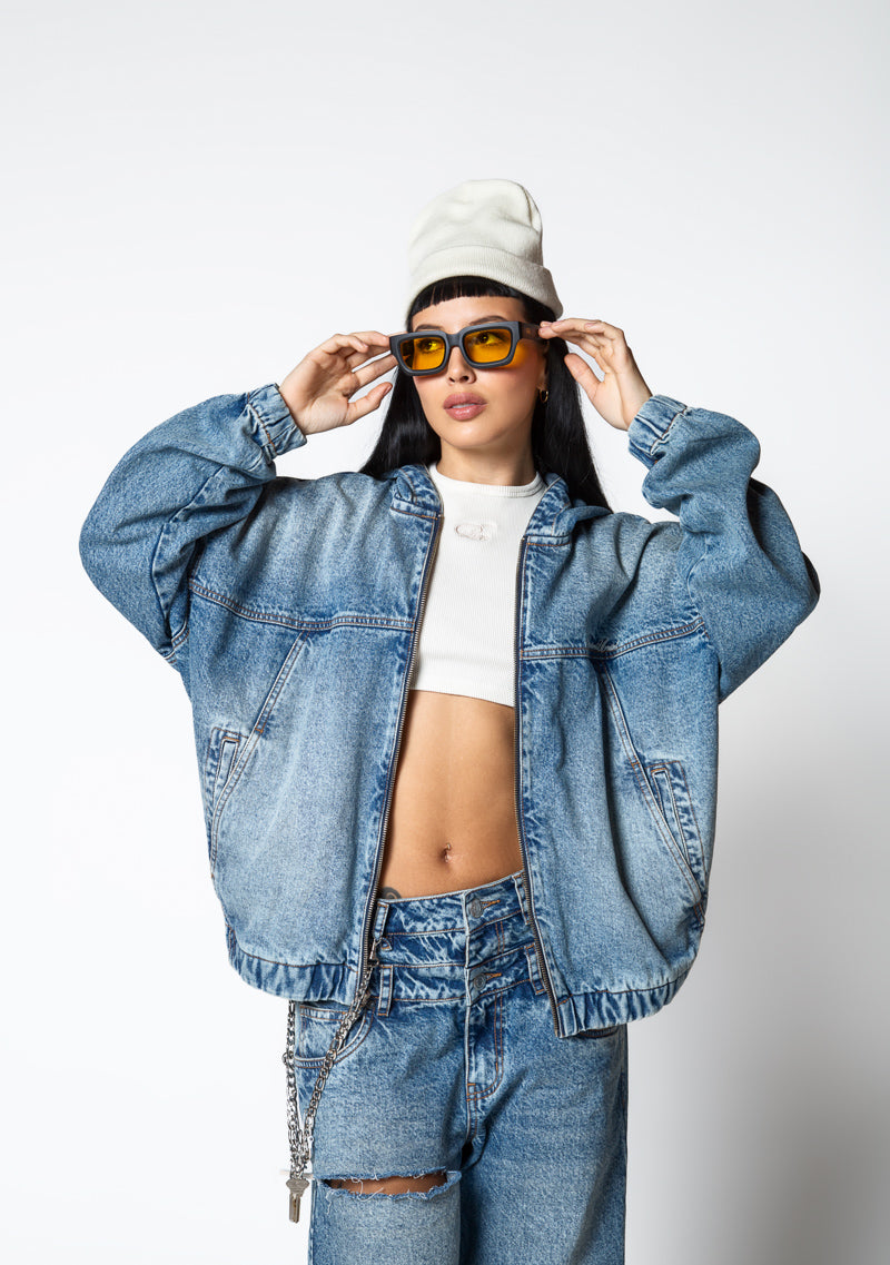 Dopamine Light-wash jacket
