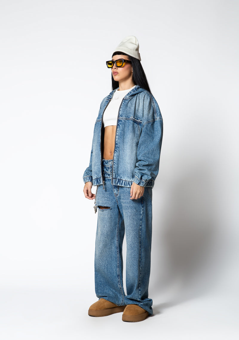 Dopamine Light-wash jacket