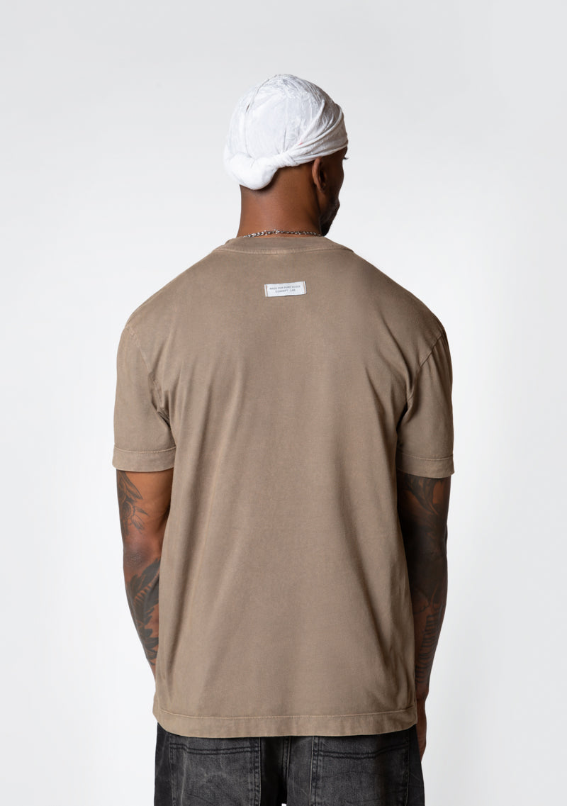 Knockout brown wash Standard t-shirt
