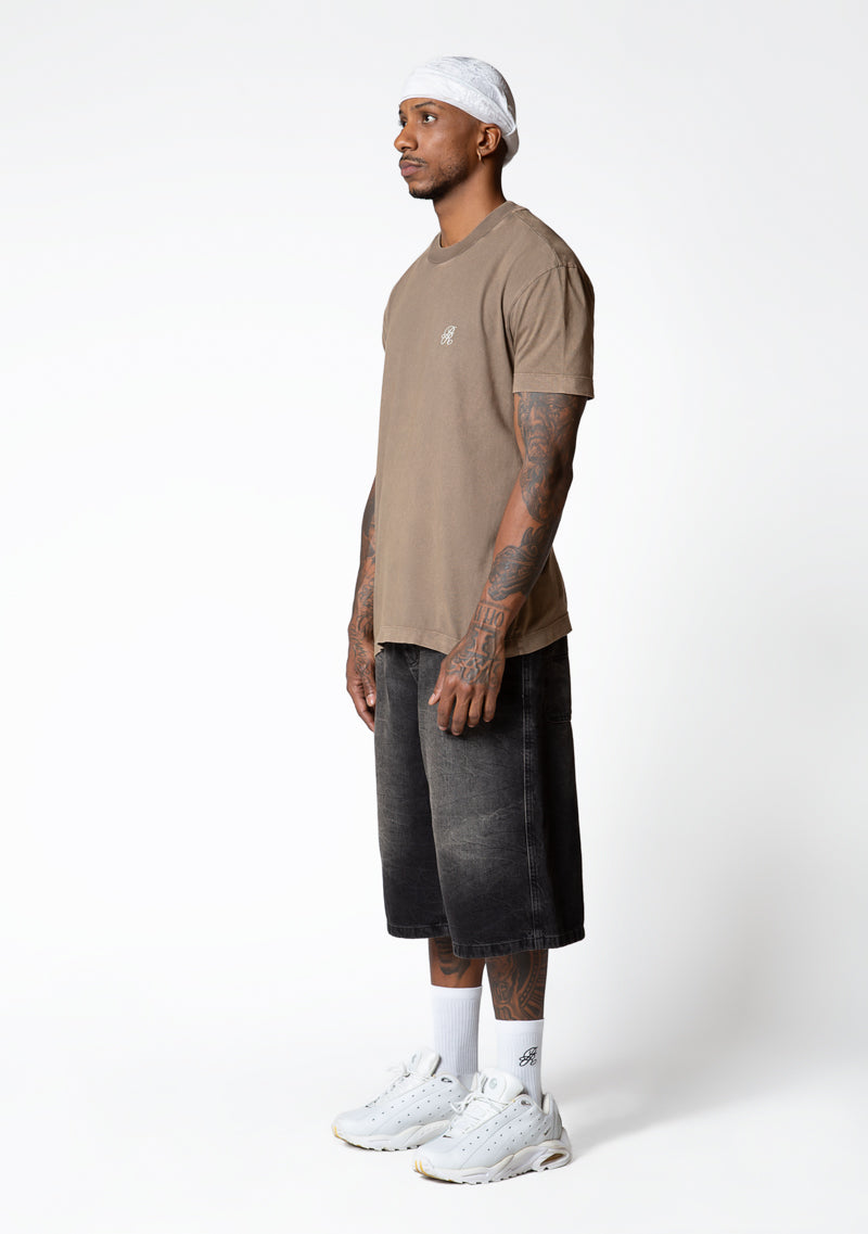 Knockout brown wash Standard t-shirt