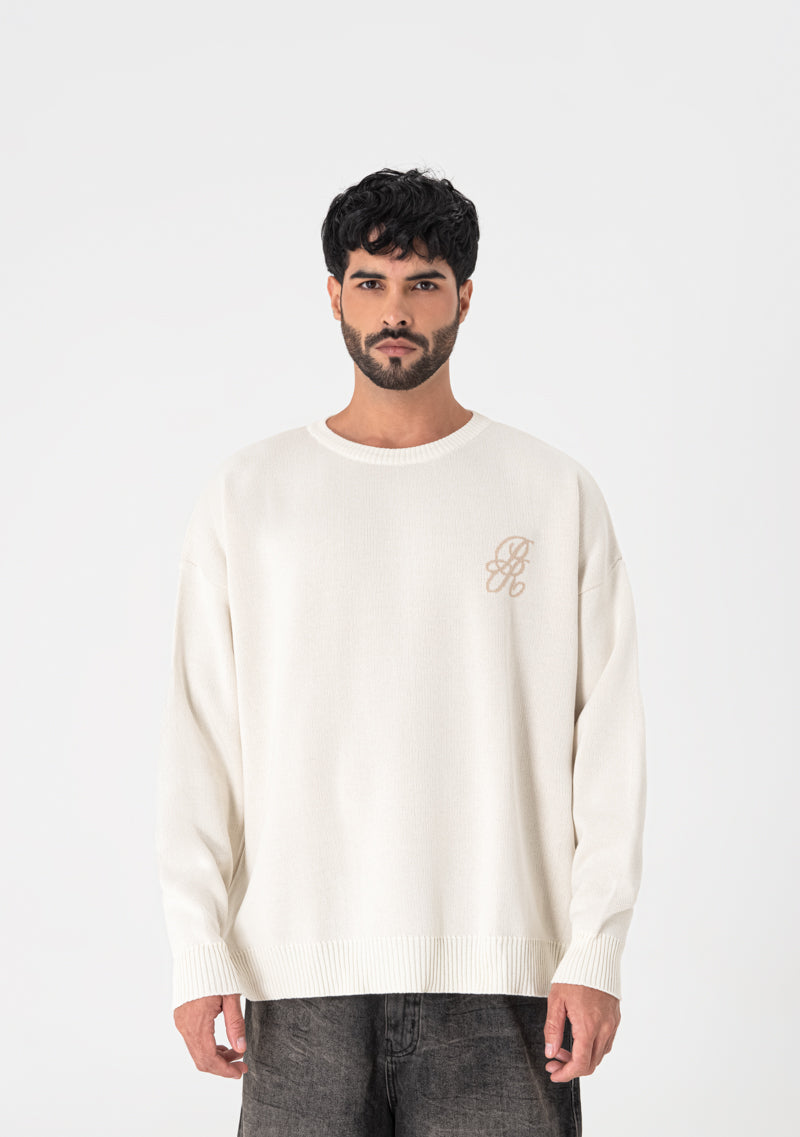 Lucky streets cream knitted sweater