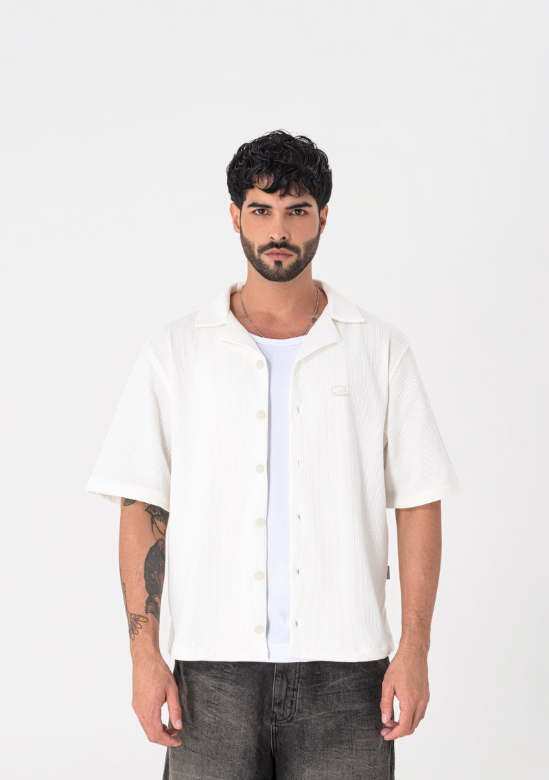 Heraldic cream shirt