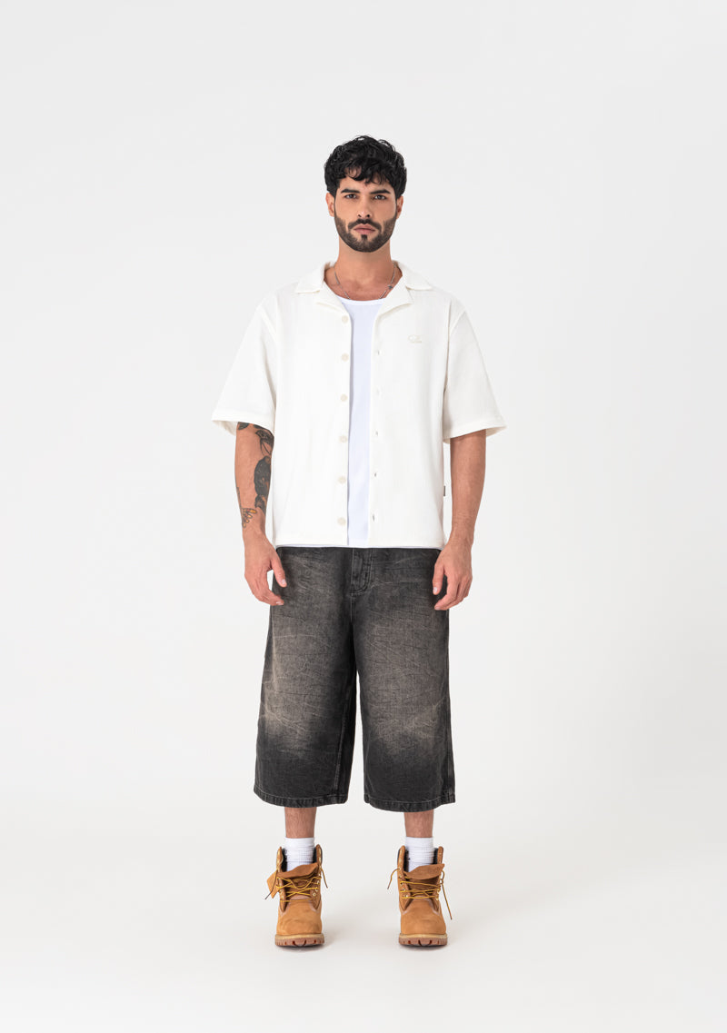 Heraldic cream shirt