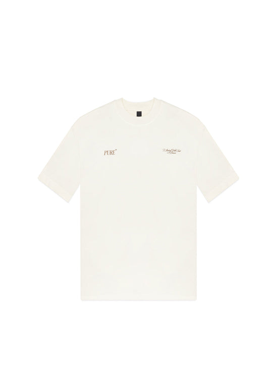 Classic cream box fit t-shirt