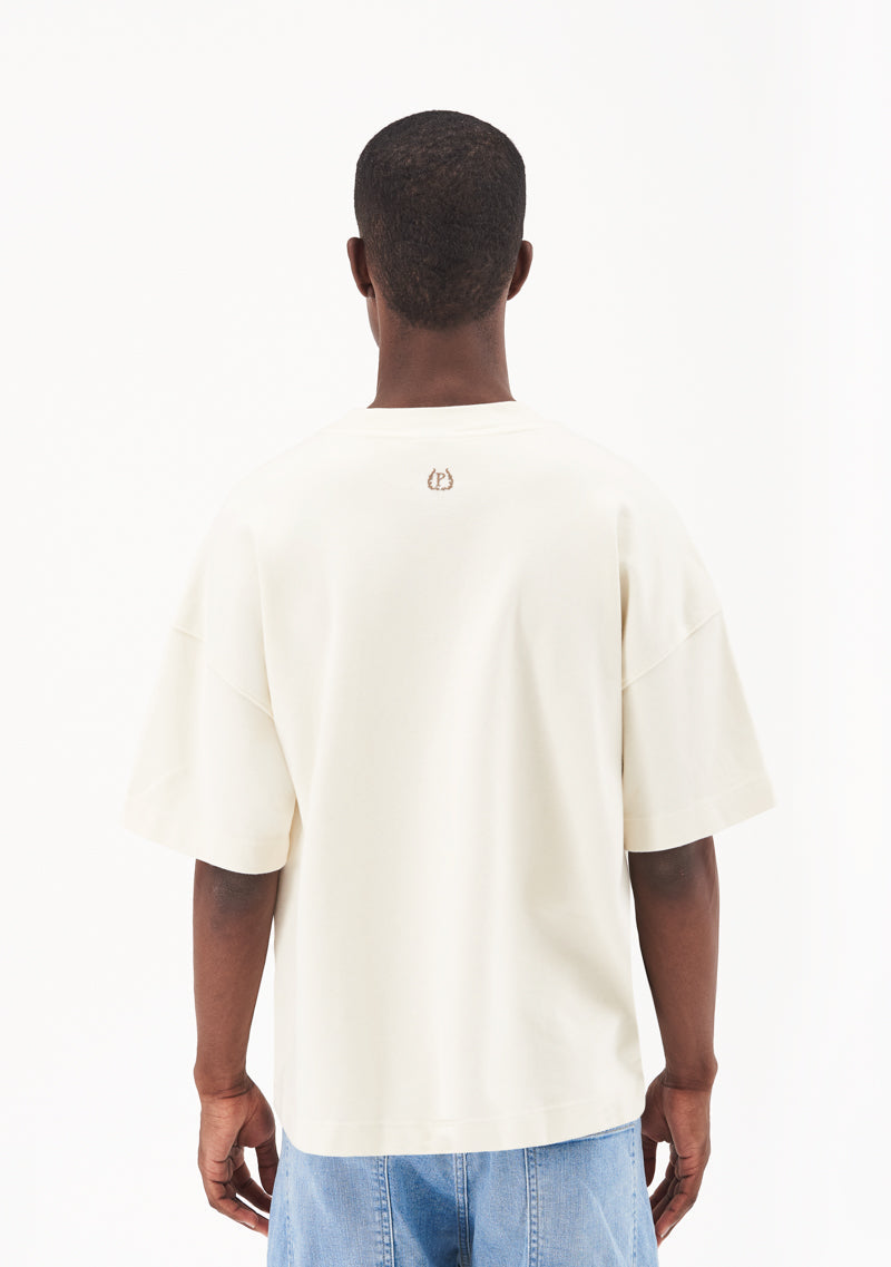 Classic cream box fit t-shirt