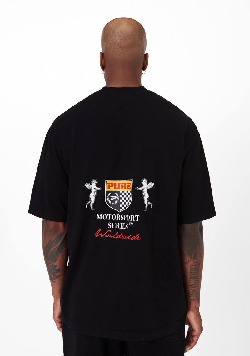 motorsport black t-shirt