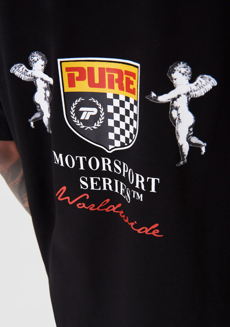 motorsport black t-shirt