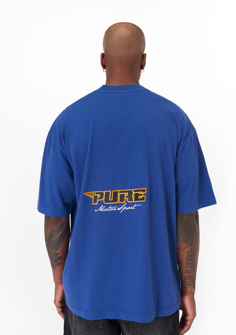 motorsport blue t-shirt