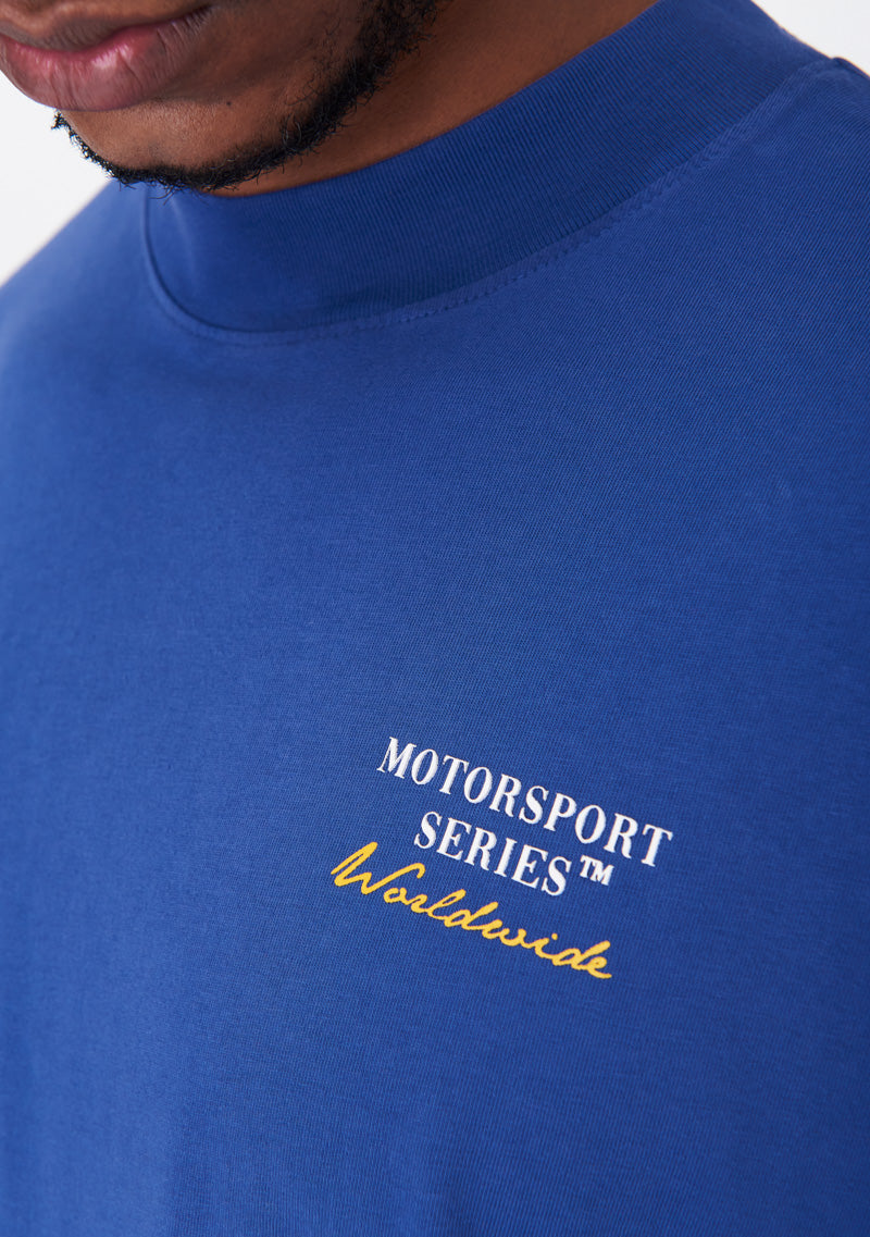 motorsport blue t-shirt