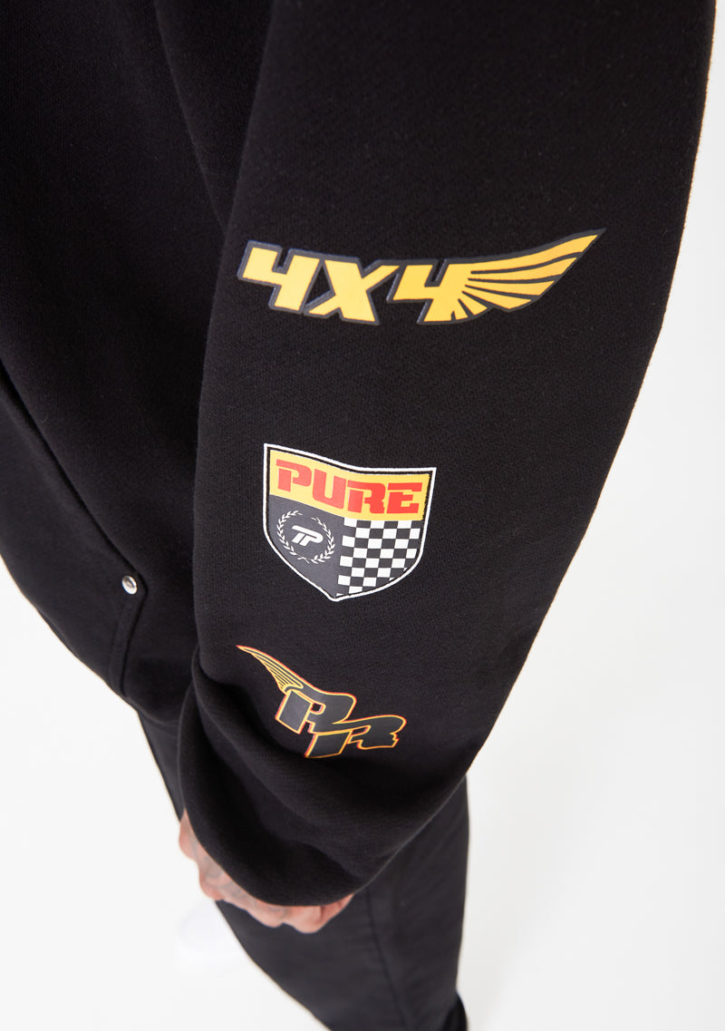 Motorsport black hoodie