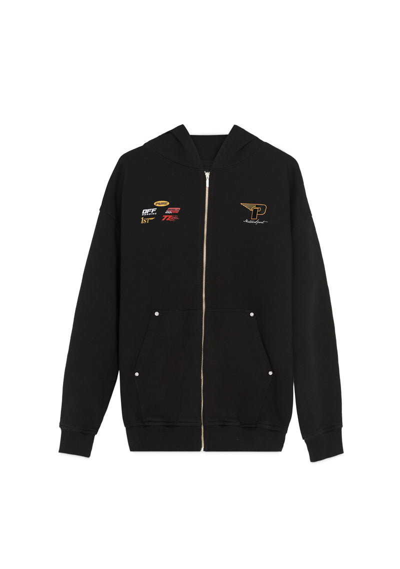 Motorsport black hoodie