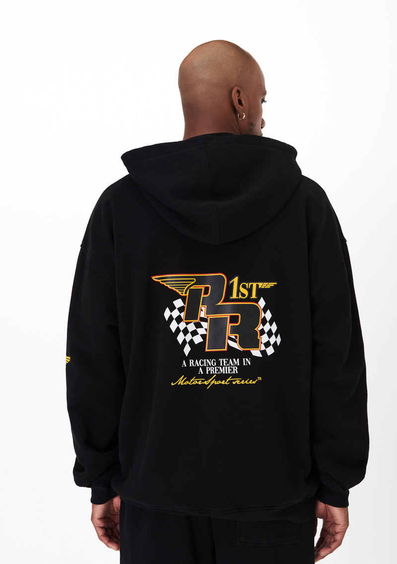 Motorsport black hoodie