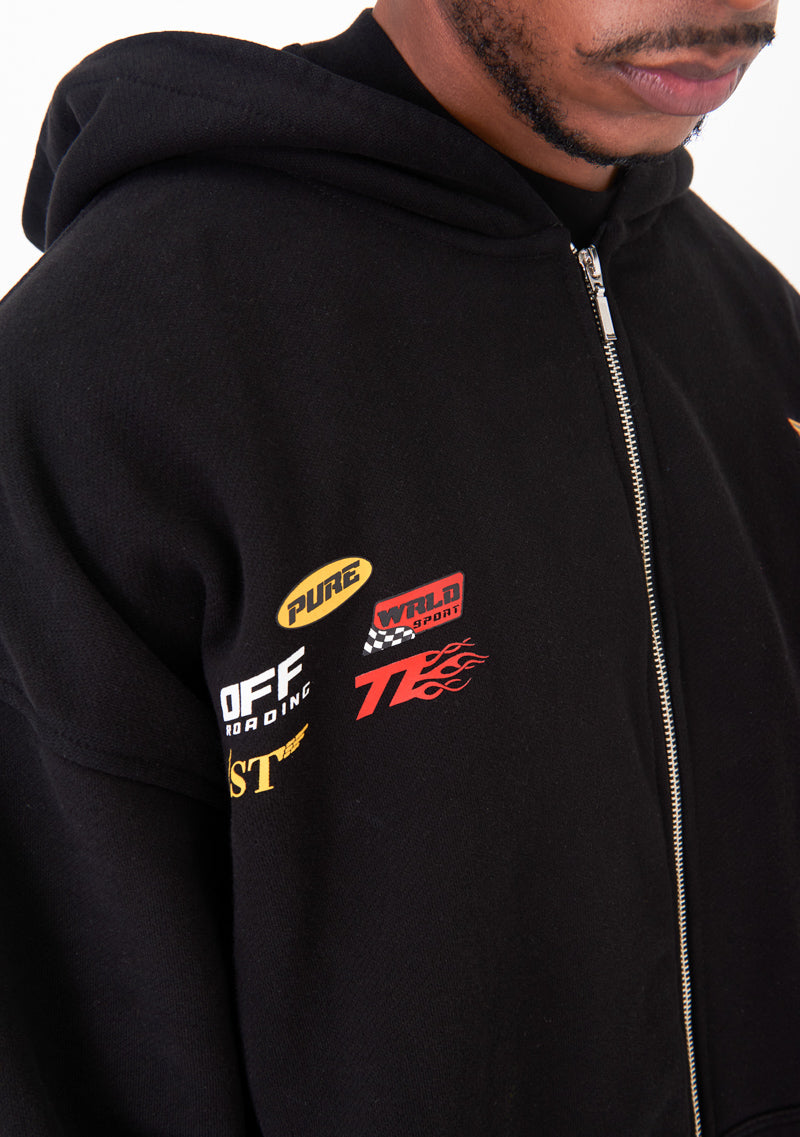 Motorsport black hoodie