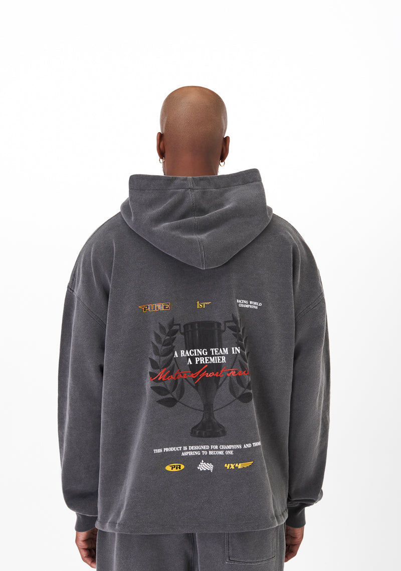 Motorsport grey hoodie