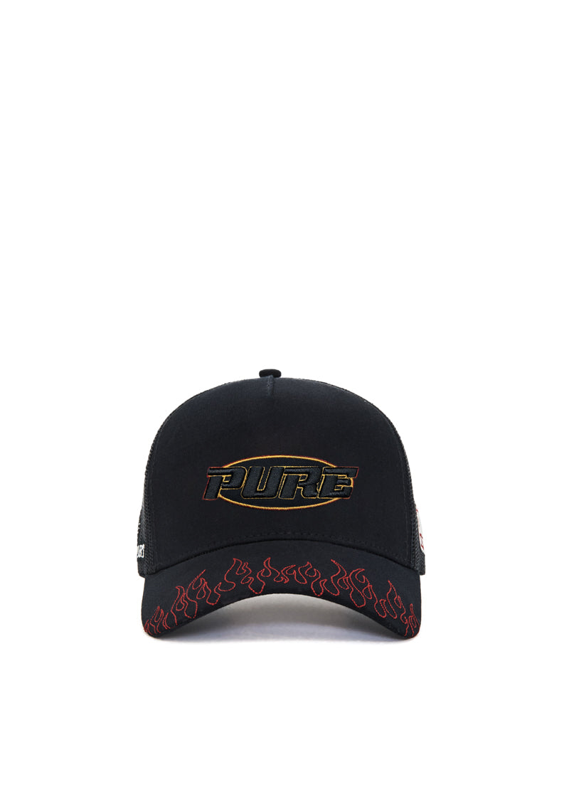 motorsport black cap