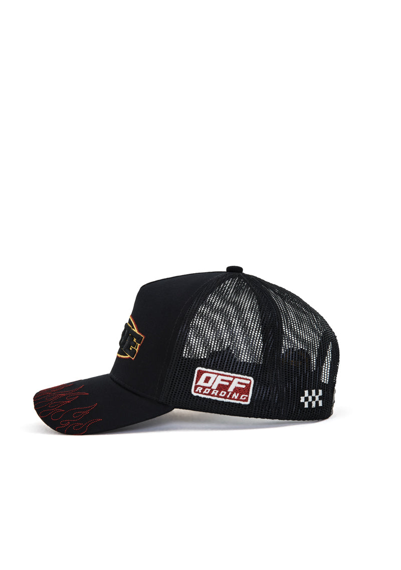 motorsport black cap