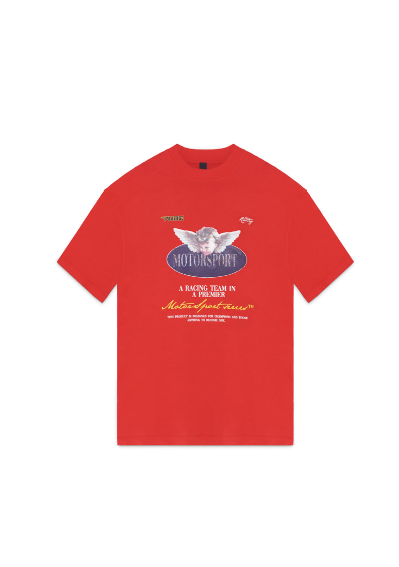 Motorsport red cherub t-shirt