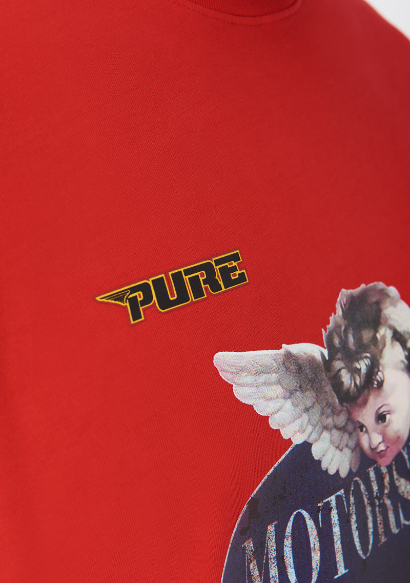 Motorsport red cherub t-shirt