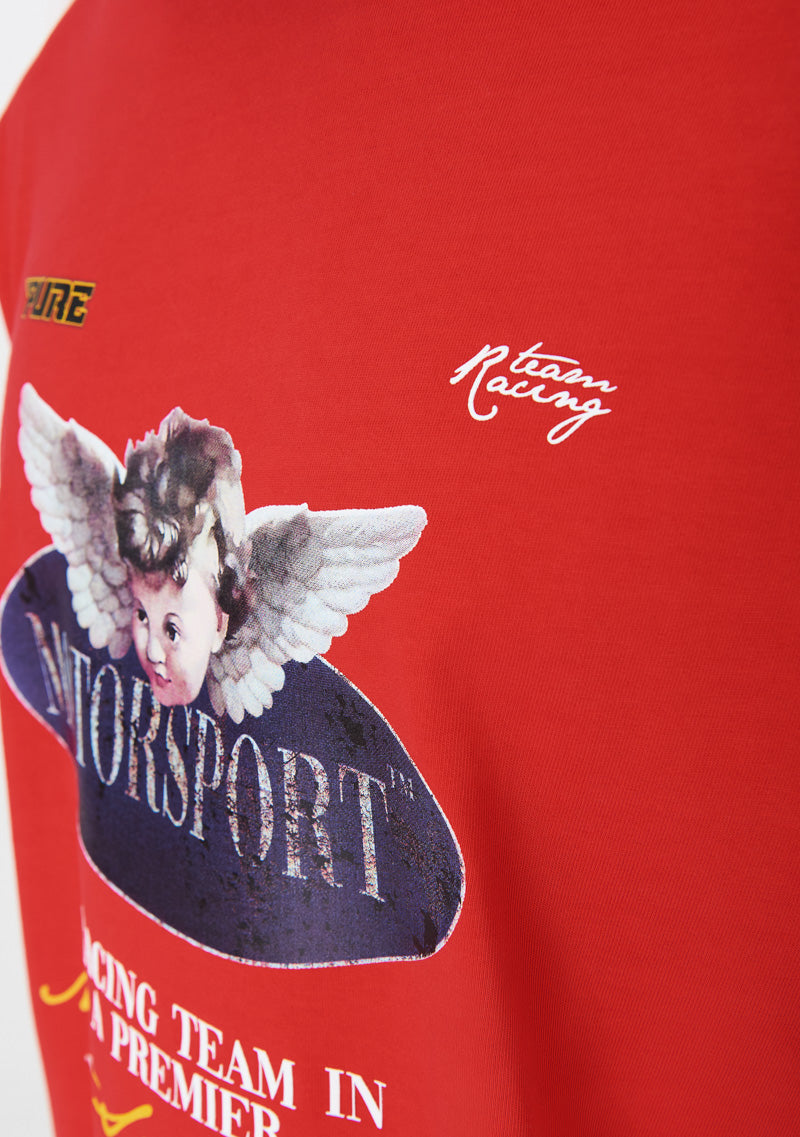 Motorsport red cherub t-shirt