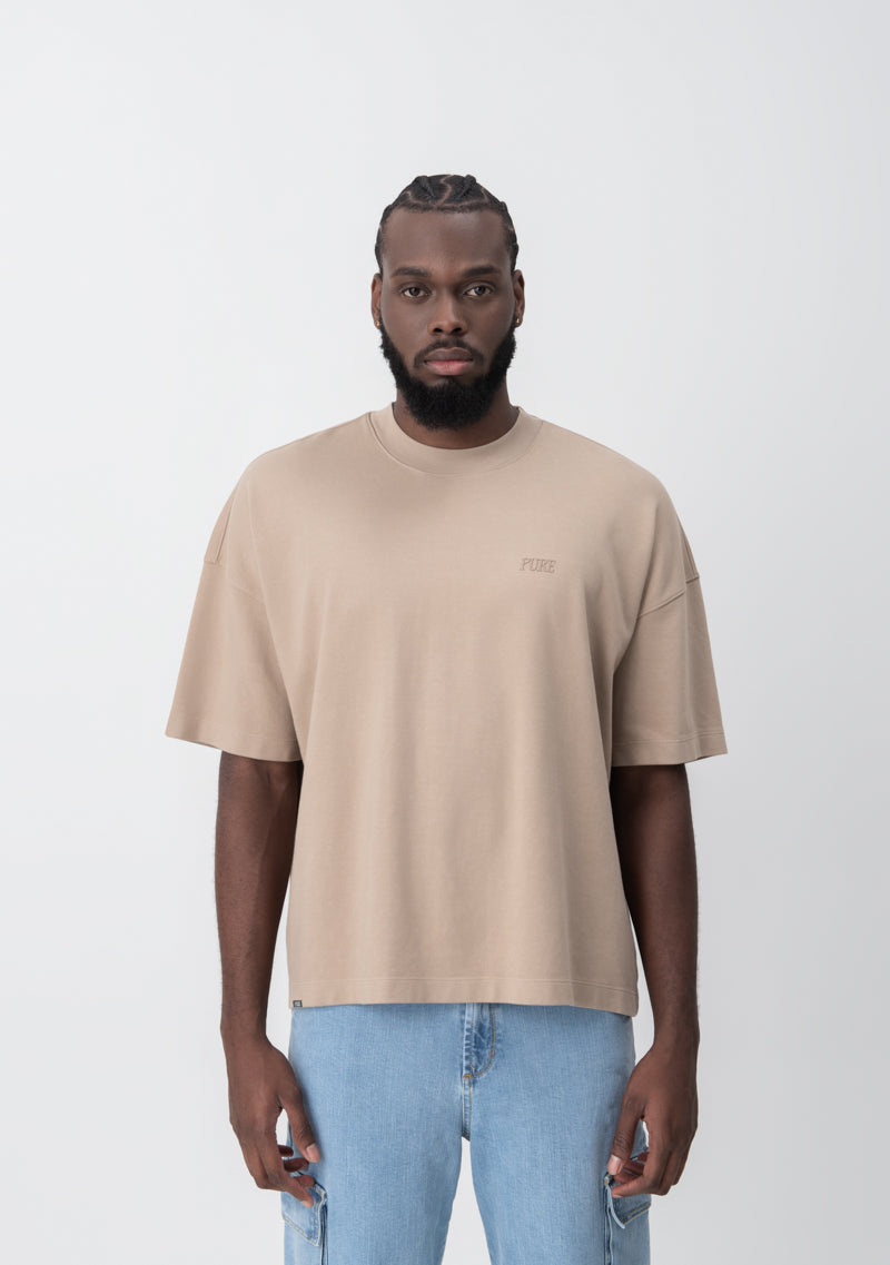 Fundamentals brown box fit t-shirt