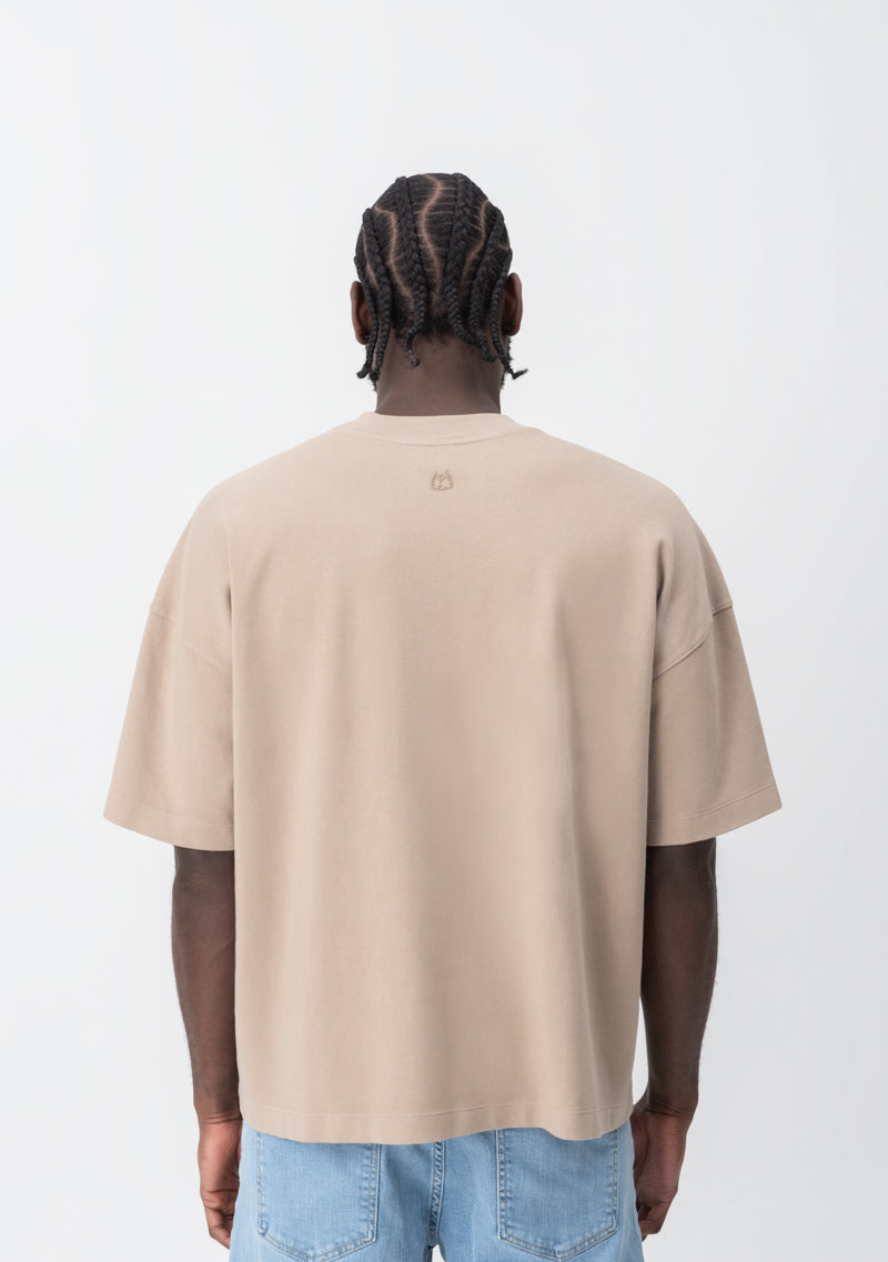 Fundamentals brown box fit t-shirt