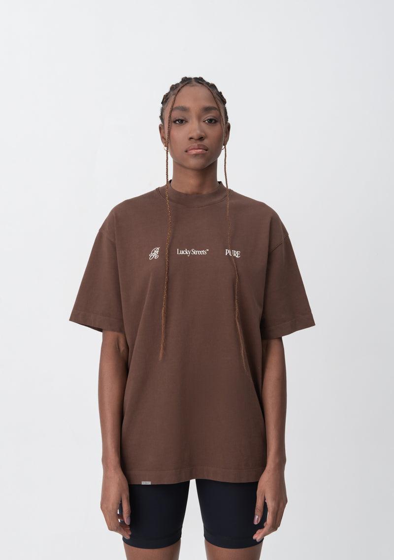 Lucky streets brown t-shirt