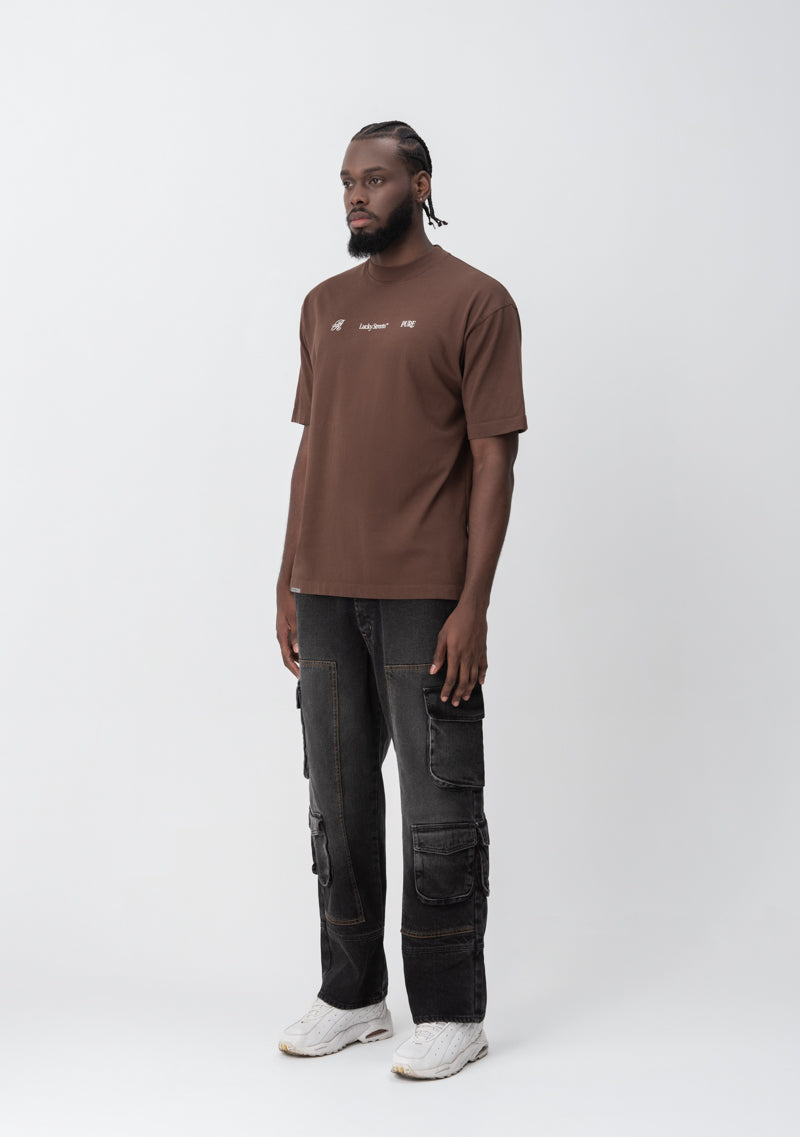 Lucky streets brown t-shirt