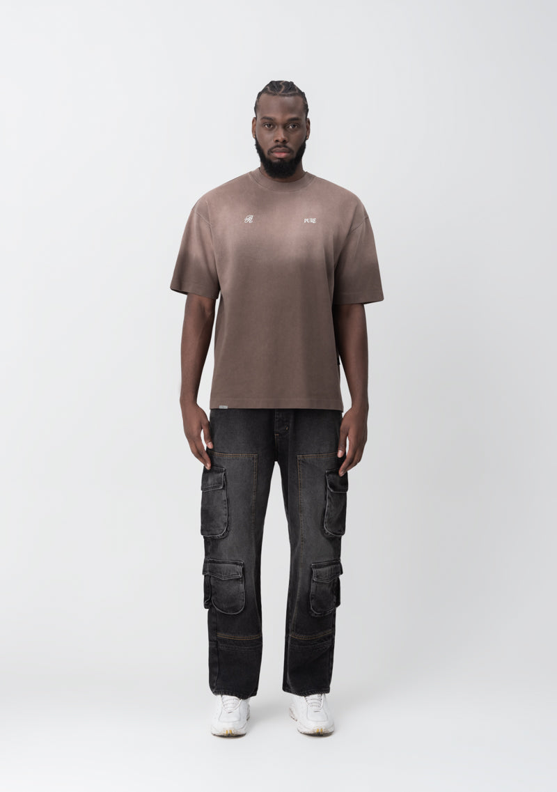 Lucky streets brown washed T-shirt