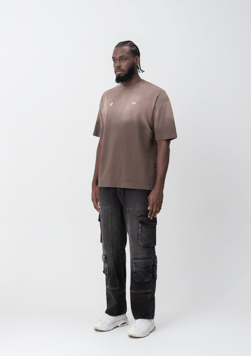 Lucky streets brown washed T-shirt