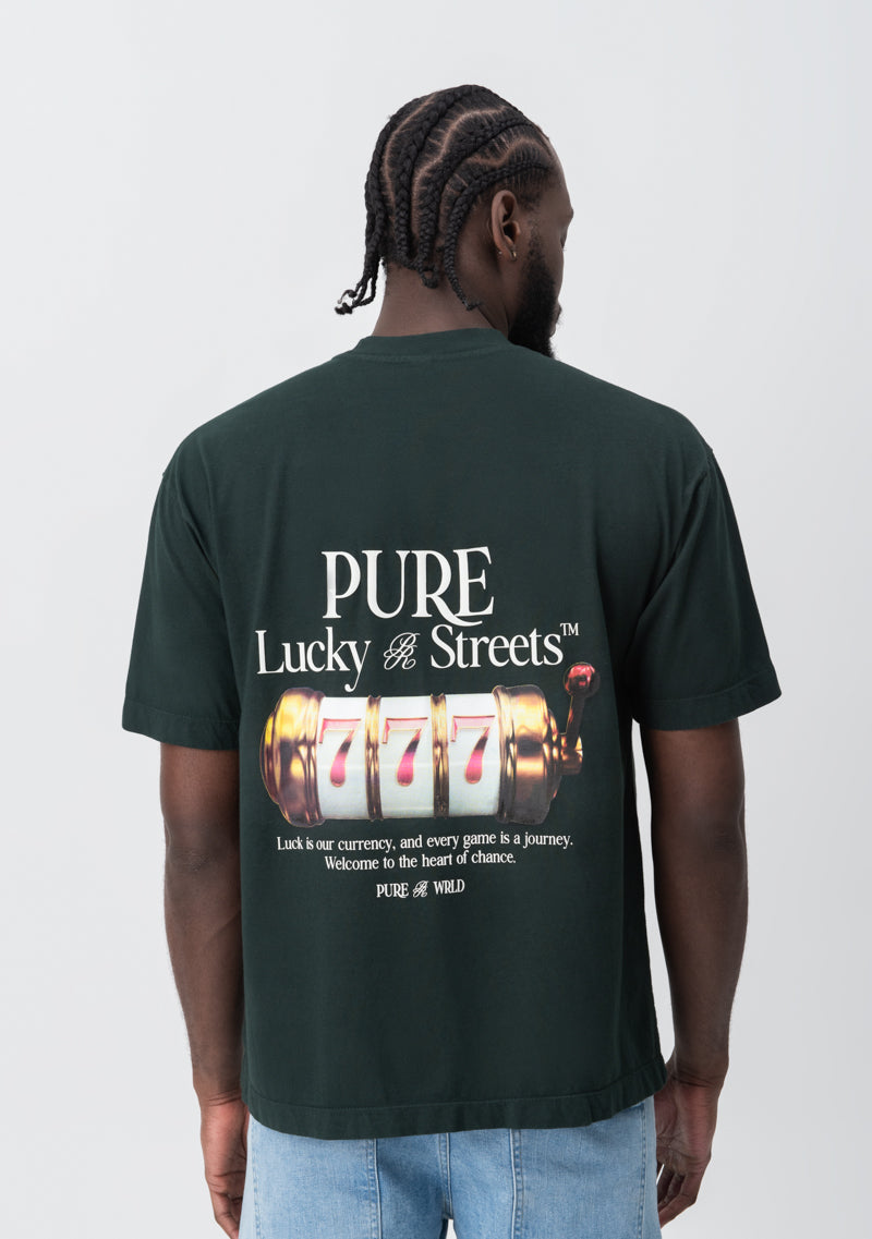 Lucky streets green roulette t-shirt