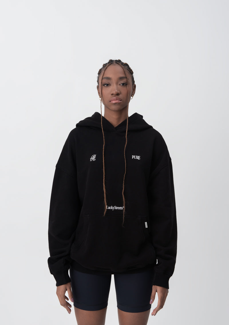 Lucky streets black  hoodie