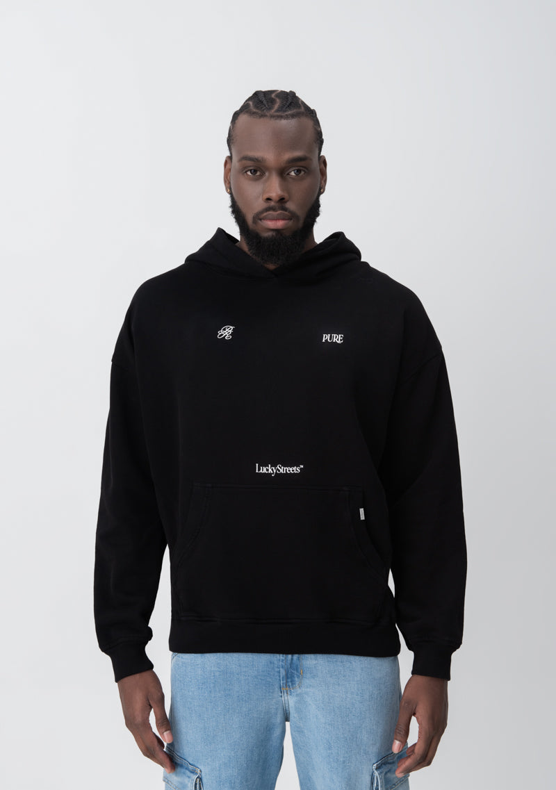 Lucky streets black  hoodie