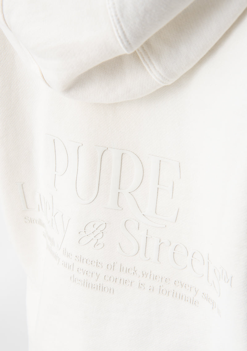 Lucky streets cream hoodie