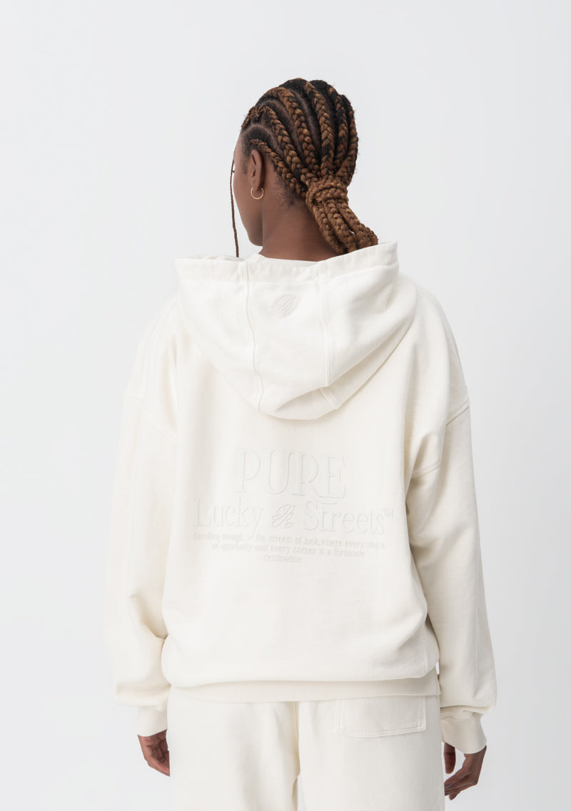 Lucky streets cream hoodie