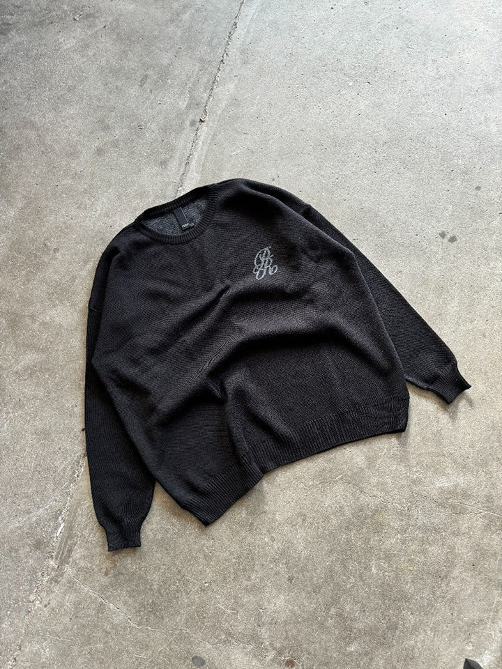 Lucky streets black knitted sweater