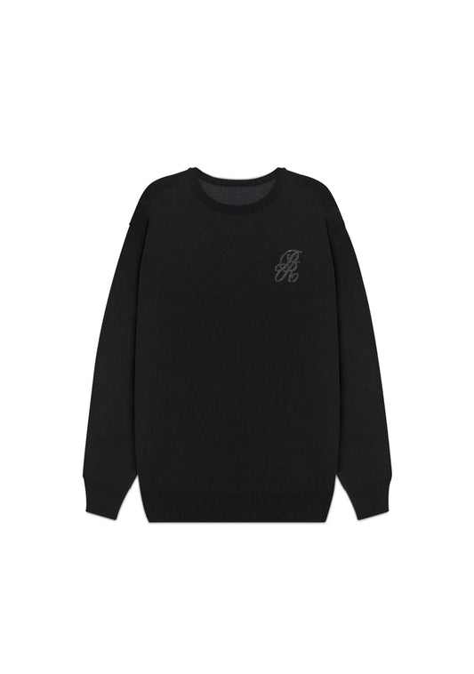 Lucky streets black knitted sweater