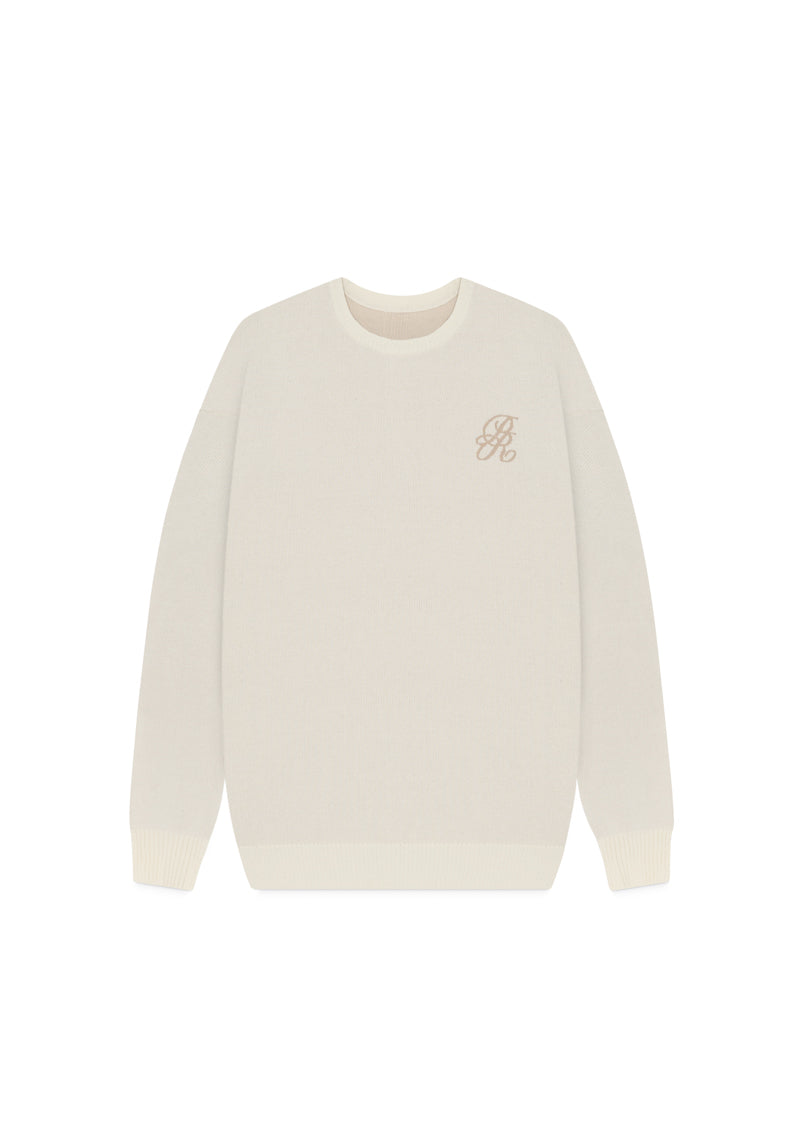 Lucky streets cream knitted sweater