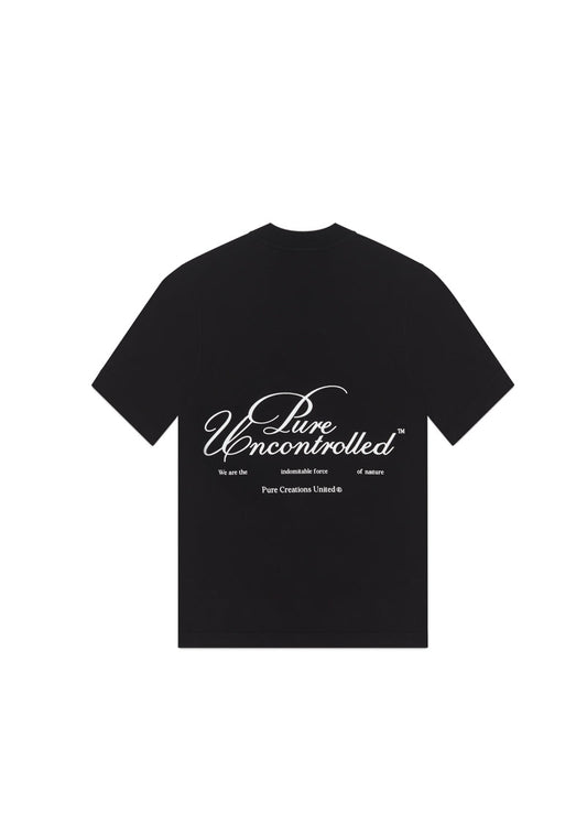 Uncontrolled black t-shirt