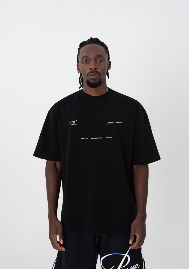 Uncontrolled black t-shirt