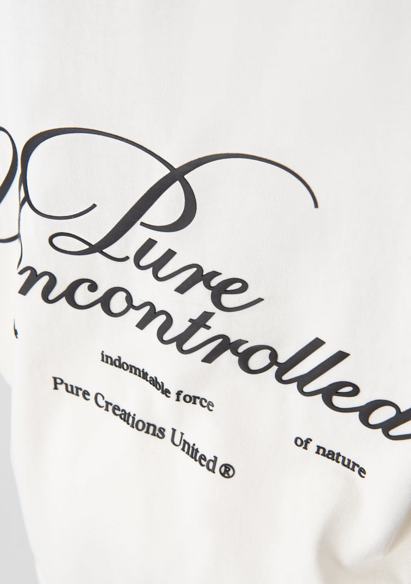 Uncontrolled cream t-shirt