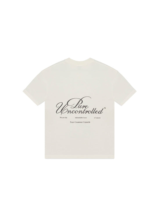 Uncontrolled cream t-shirt