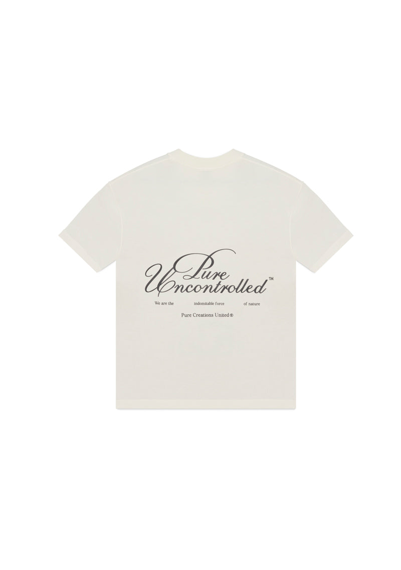 Uncontrolled cream t-shirt