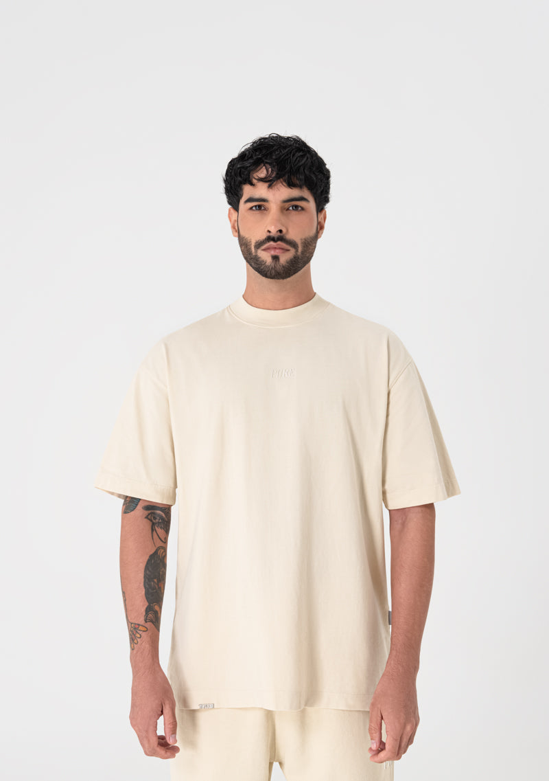 Heraldic cream T-shirt