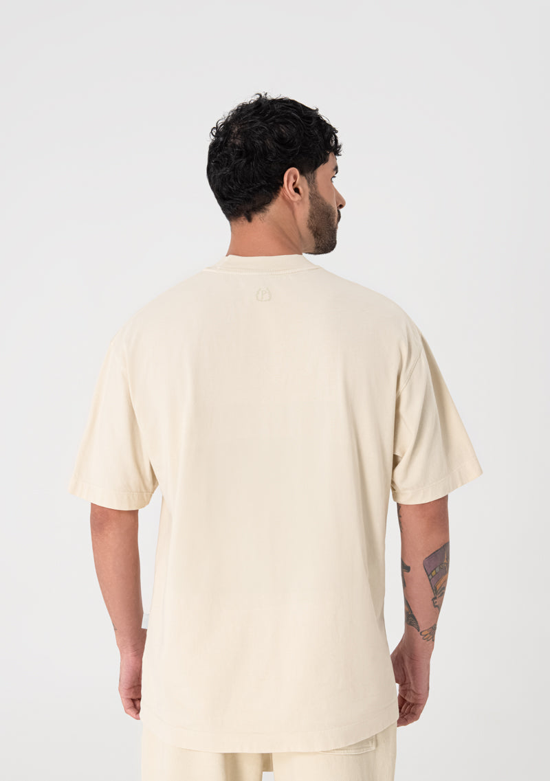 Heraldic cream T-shirt