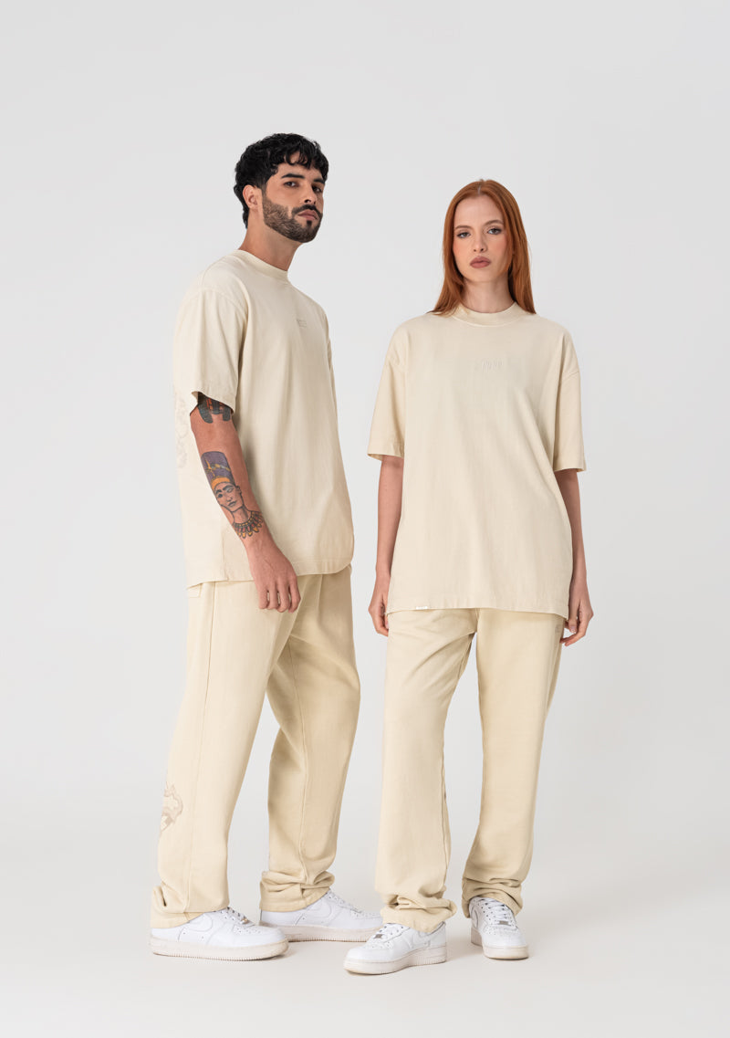 Heraldic cream T-shirt