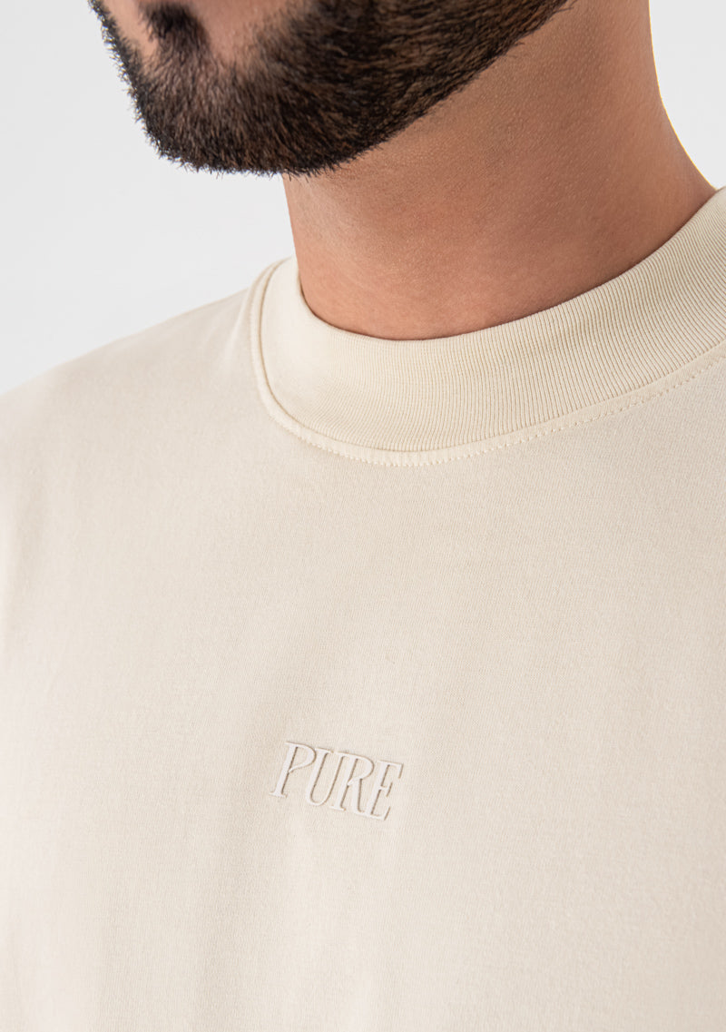 Heraldic cream T-shirt