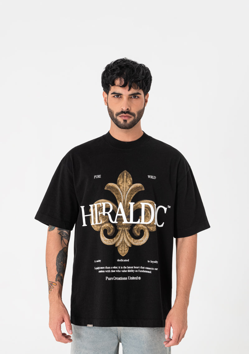 Heraldic Black T-shirt