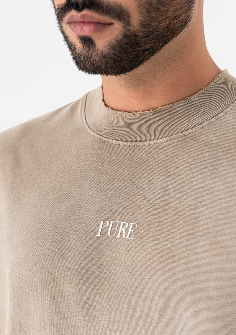 Heraldic brown shield T-shirt