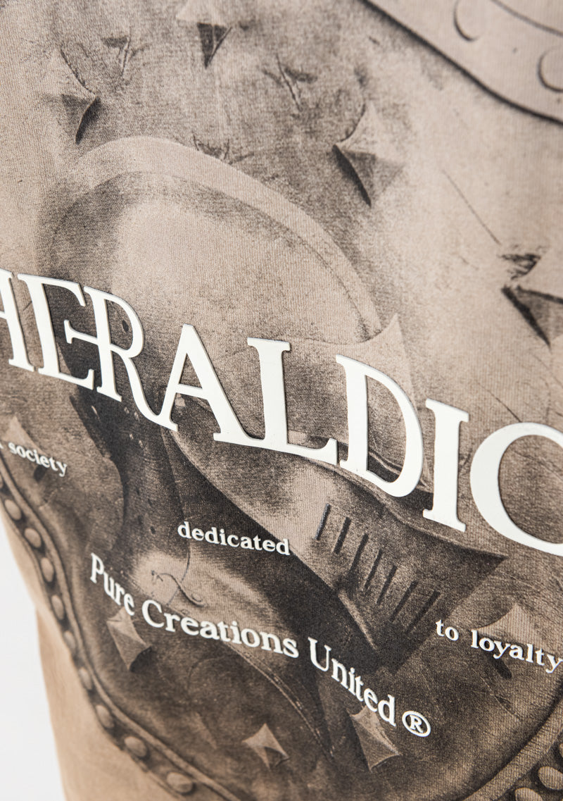 Heraldic brown shield T-shirt